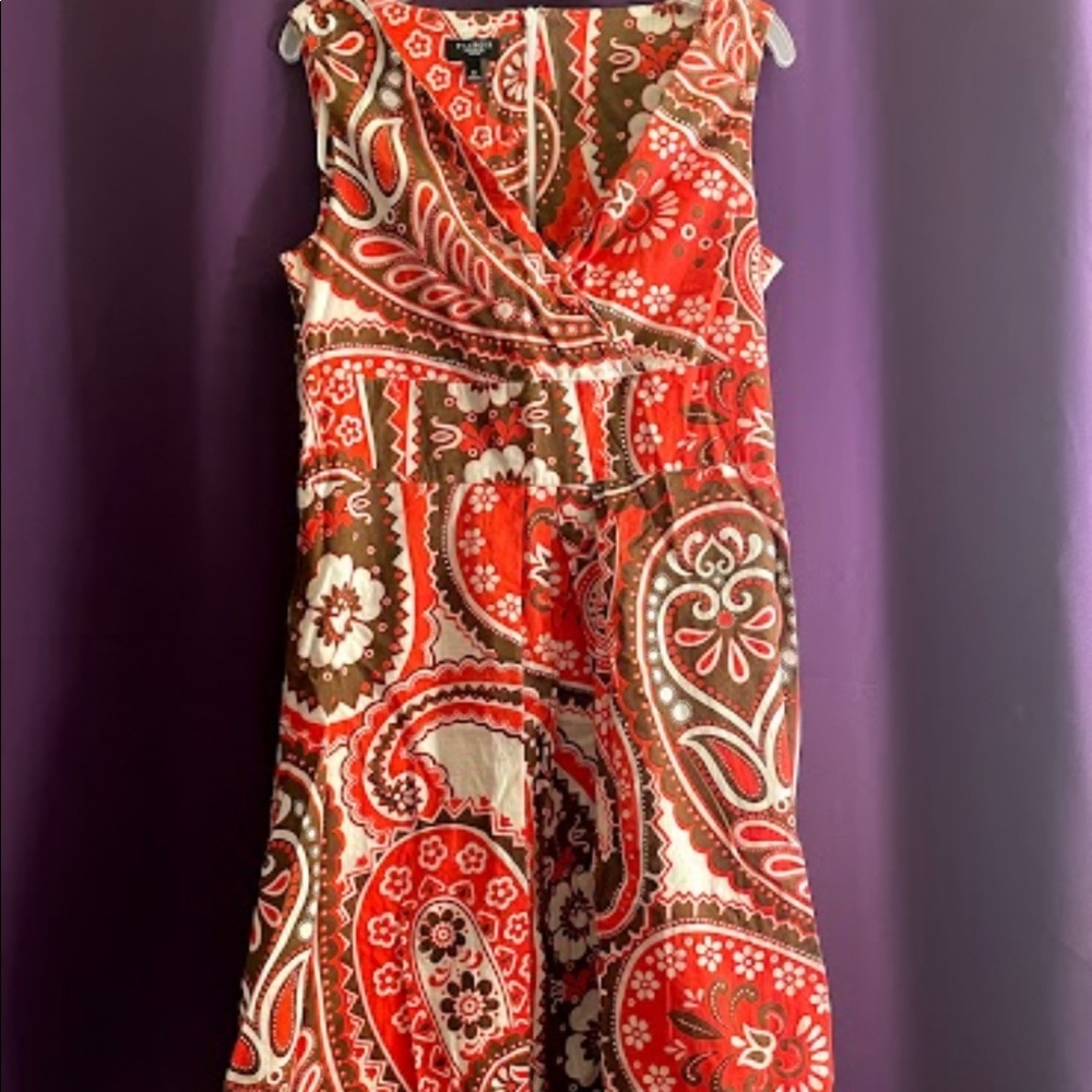 Orange and Brown Dress